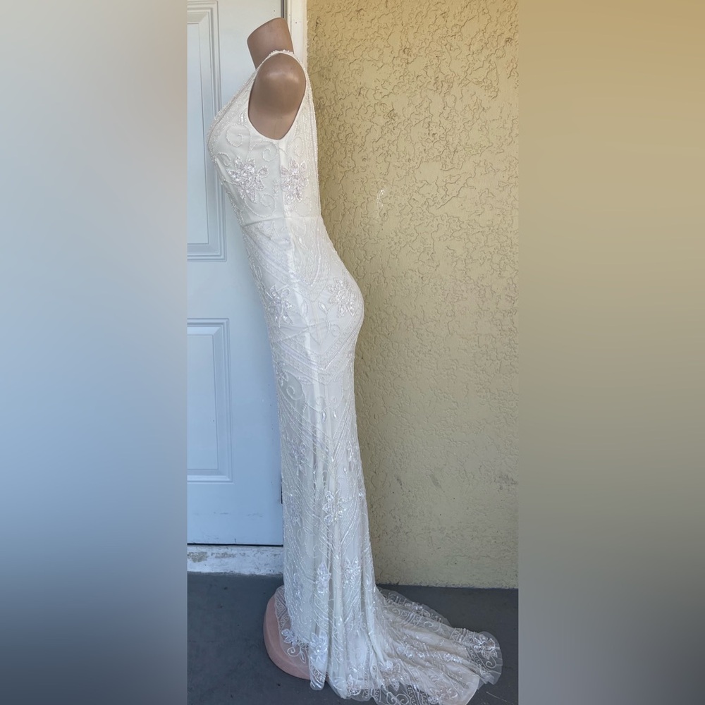 Lulu's White Lace Wedding Dress - Picture 6 of 16